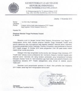 Ucapan Terima Kasih Kemenlu Ucapan Terima Kasih Kemenlu