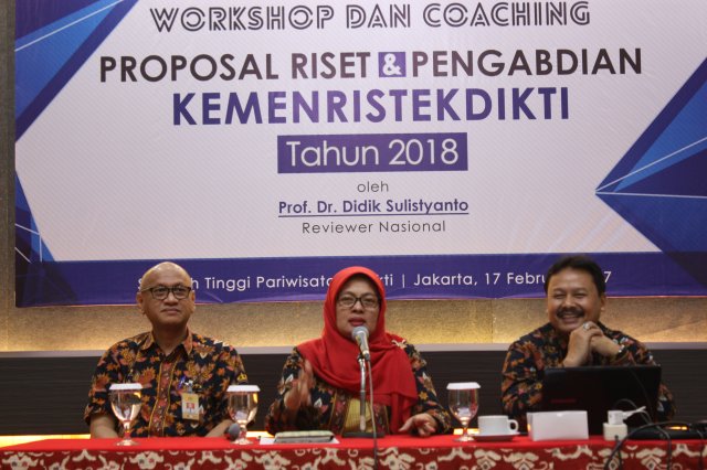 Workshop dan Coaching Proposal Riset & Pengabdian Kemenristekdikti Tahun 2018